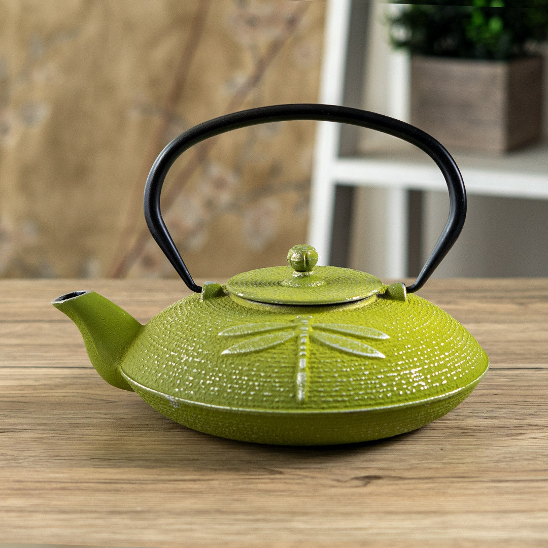 TETSUBIN TEAPOT (GREEN DRAGONFLY)