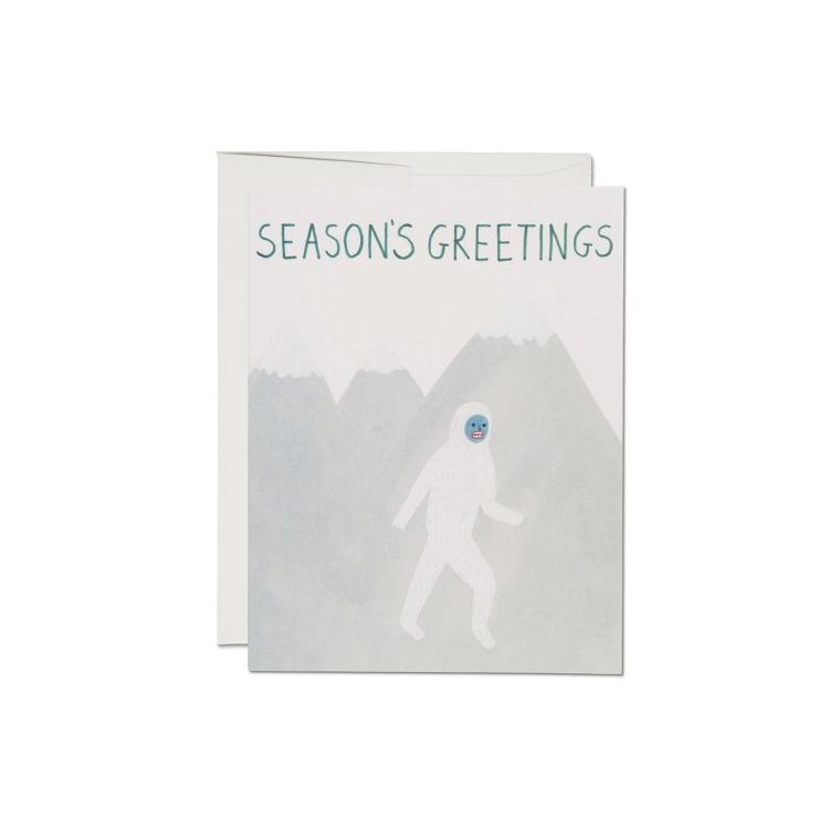 HOLIDAY YETI GREETING CARD