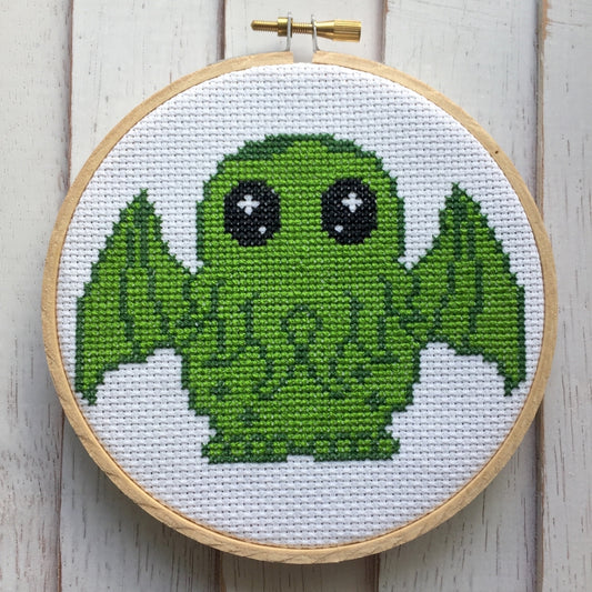CUTE CTHULHU CROSS STITCH KIT