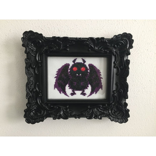 MOTHMAN CROSS STITCH KIT