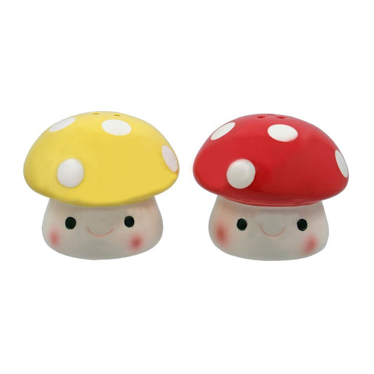 MUSHROOM PALS SALT AND PEPPER SHAKER SET