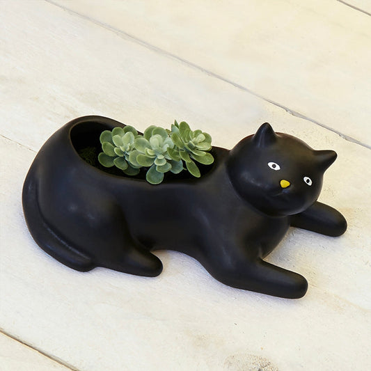 VOID CAT PLANTER (OR COSMO THE BLACK CAT)
