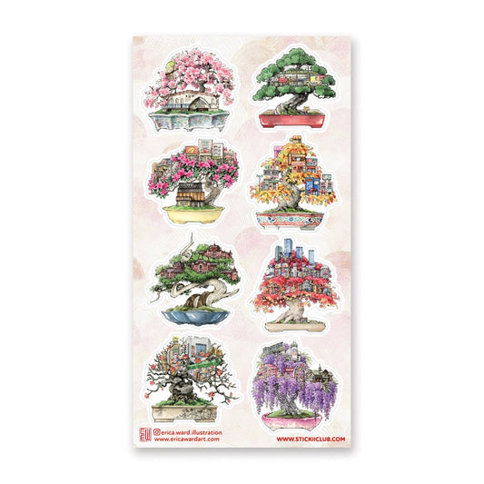 BONSAI CITIES STICKER SHEET