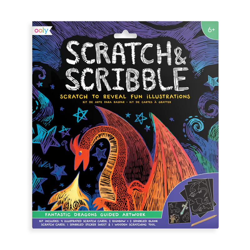 SCRATCH & SCRIBBLE - FANTASTIC DRAGONS