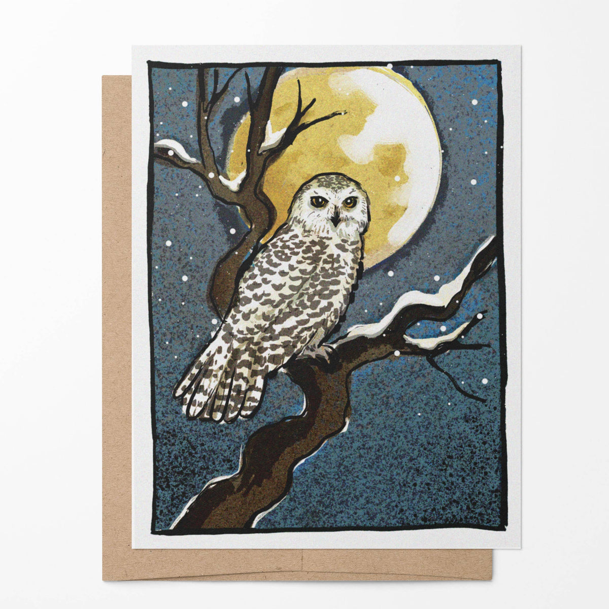 SNOWY OWL BLANK NOTECARD