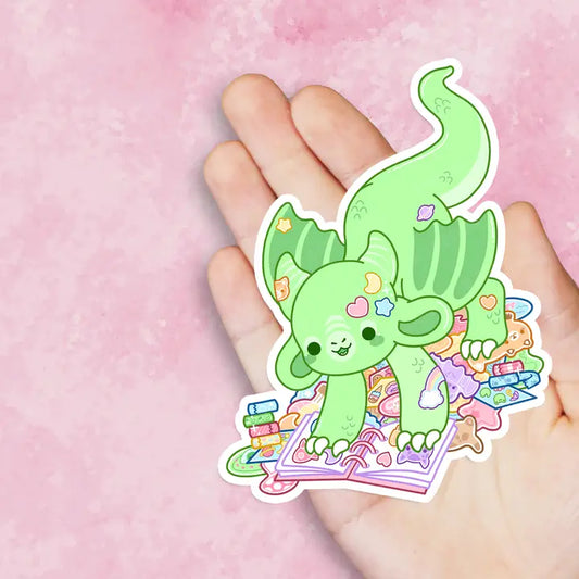 DICE HOARDING DRAGON STICKER