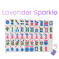 LAVENDER SPARKLE - MAHJONG TILES – AMERICAN MAHJONG TILE SET (166 TILES)