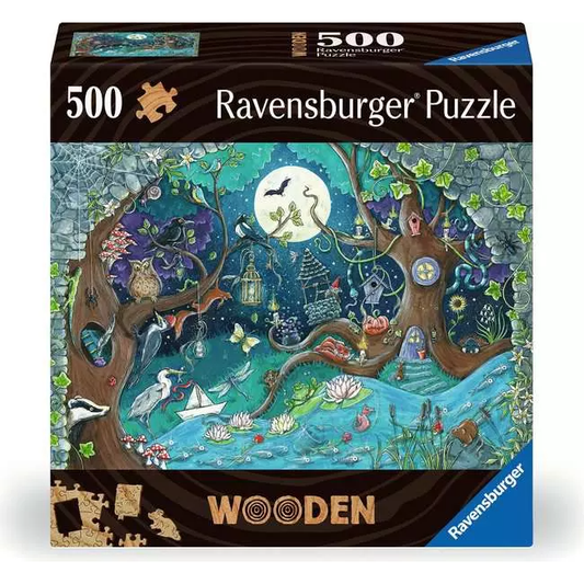 FANTASY FOREST 500PC WOODEN PUZZLE