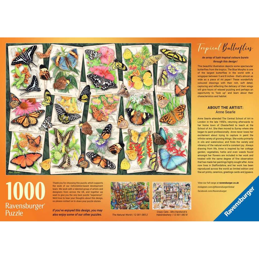 TROPICAL BUTTERFLIES 1000 PC