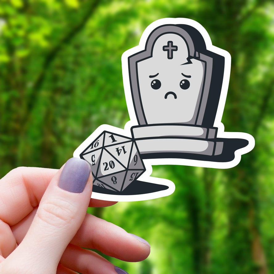 TOMBSTONE CRITICAL FAIL STICKER