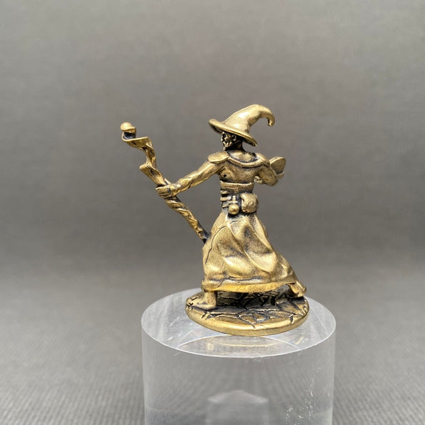 MINIATURE BRASS WIZARD