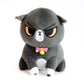 ANGRY CAT PLUSH: GRAY AND WHITE TUX