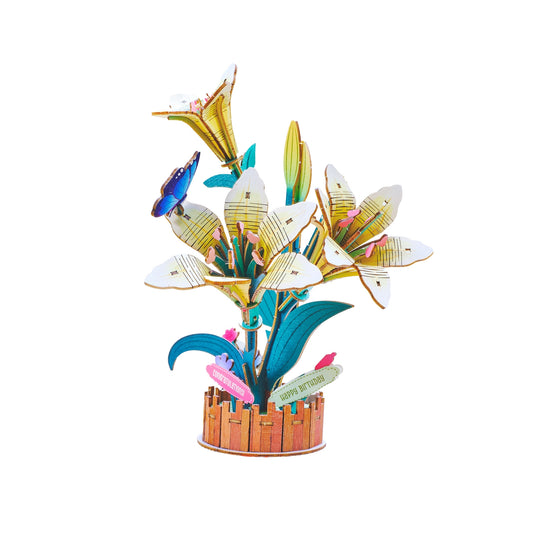 LILLY BLOOMGRAIN 3-D WOODEN MINIATURE KIT
