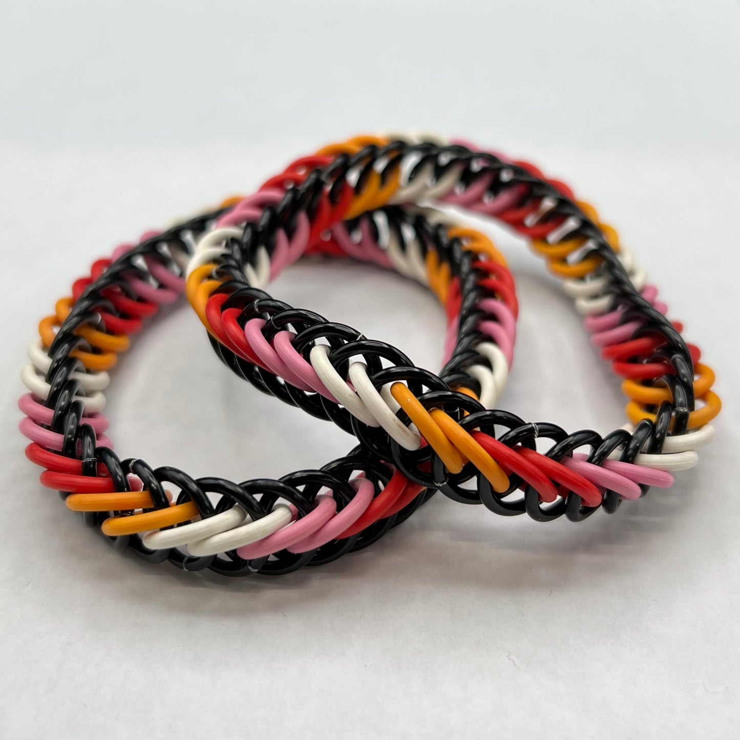 LESBIAN PRIDE CHAINMAIL BRACELET