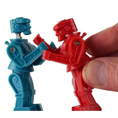 WORLD'S SMALLEST ROCK'EM SOCK'EM ROBOTS
