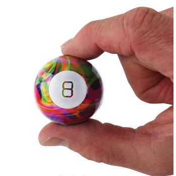 WORLD'S SMALLEST MAGIC 8 BALL TIE DYE