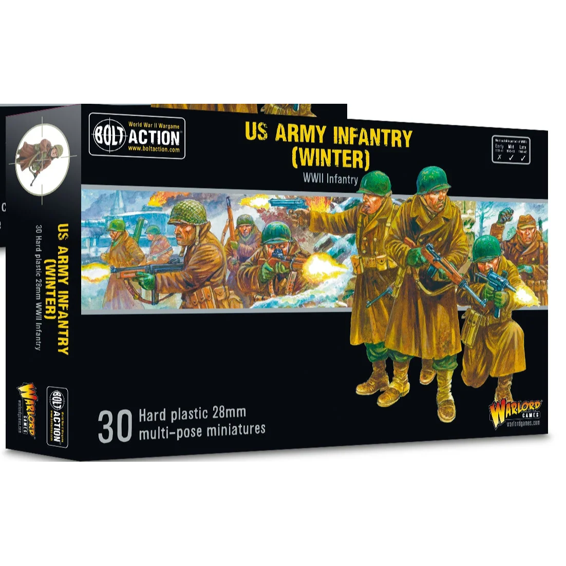 BOLT ACTION US ARMY INFANTRY PLATOON (WINTER) – Games and Stuff