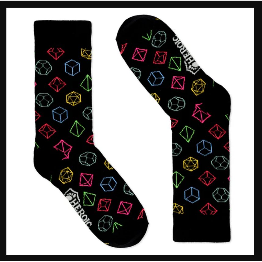 HEROIC FEET CRITICAL COLORS SOCKS (SIZE 9-12)