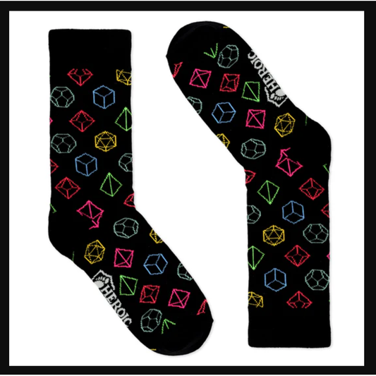 HEROIC FEET CRITICAL COLORS SOCKS (SIZE 9-12)