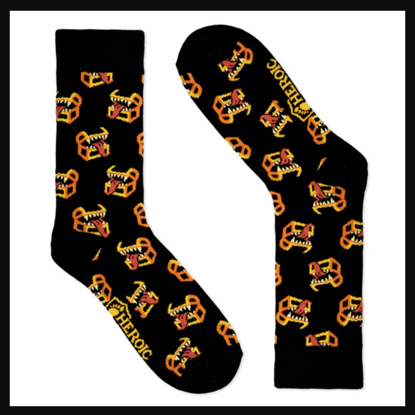 HEROIC FEET MIMIC MADNESS SOCKS (SIZE 5-8)