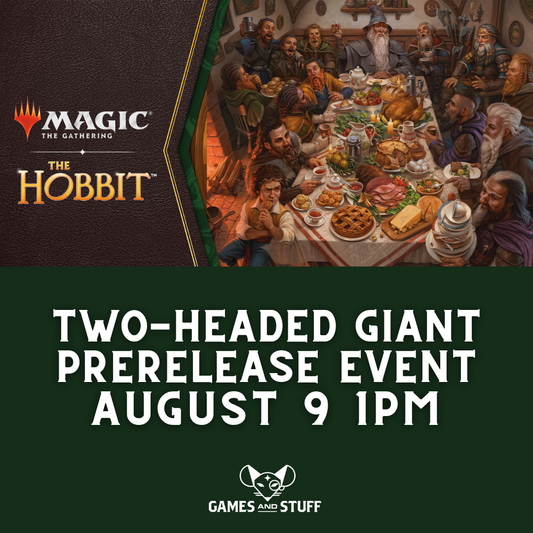 MAGIC THE GATHERING THE HOBBIT TWO-HEADED GIANT PRERELEASE SUNDAY 1PM (8/9/2026)