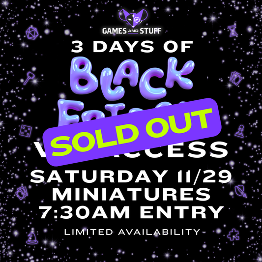BLACK FRIDAY VIP TICKET 2025 SATURDAY MINIATURES (11/29/2025)