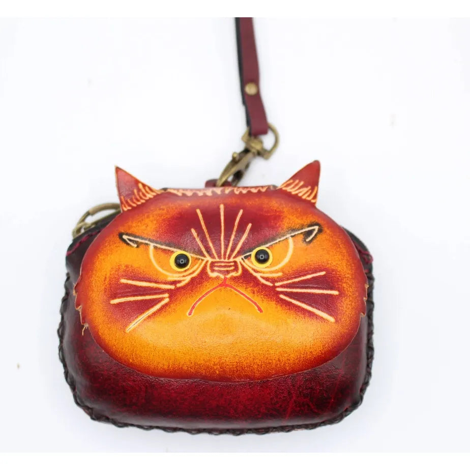 GRUMP ORANGE CAT COIN PURSE