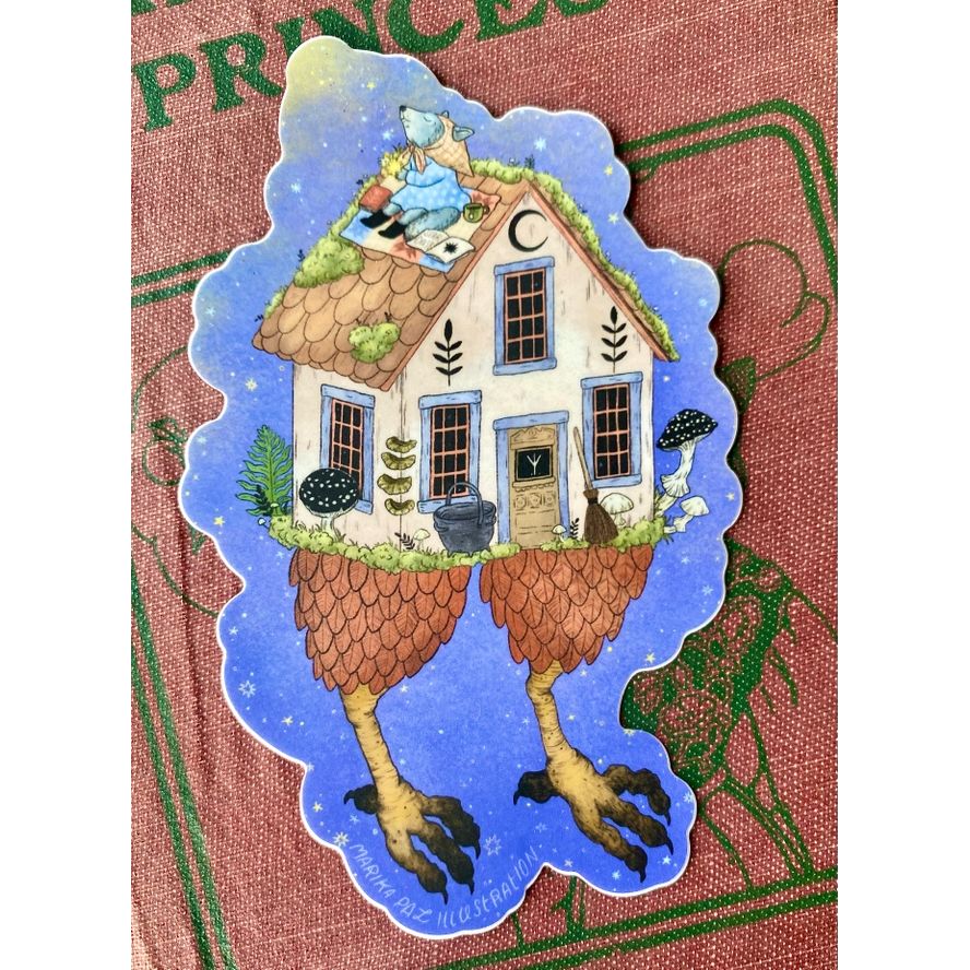 BABA YAGA'S COTTAGE STICKER