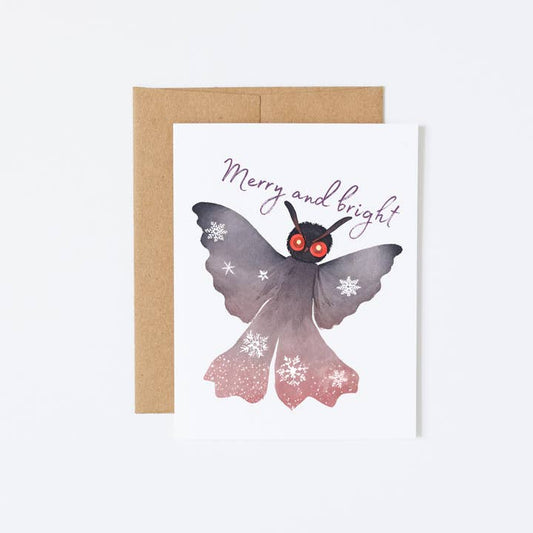 MOTHMAN ANGEL HOLIDAY CARD