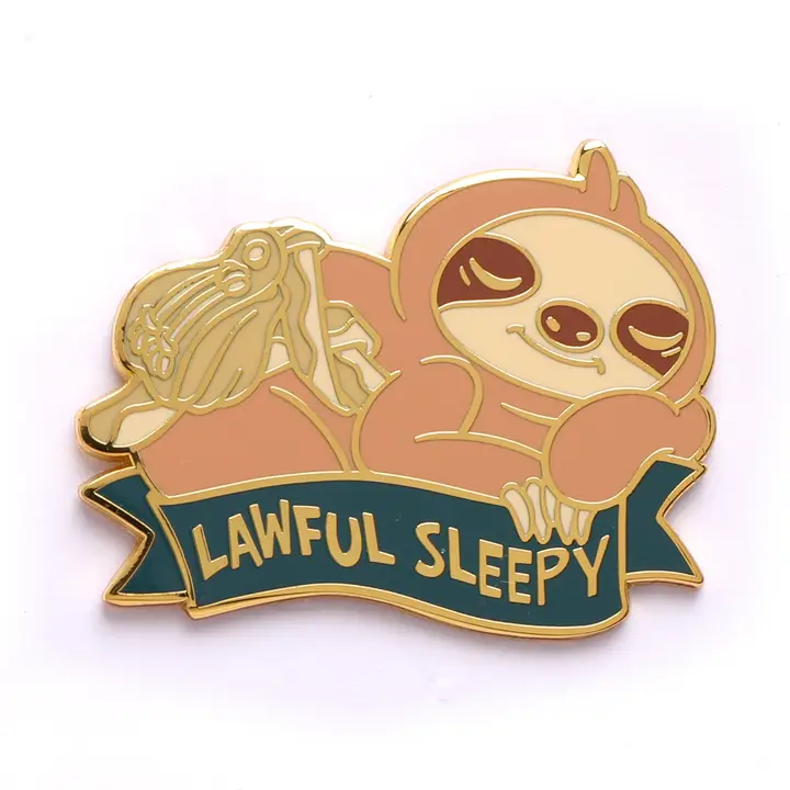 LAWFUL SLEEPY SLOTH PIN