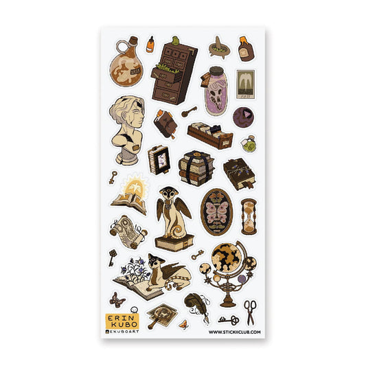 LIBRARY OF SECRETS STICKER SHEETS