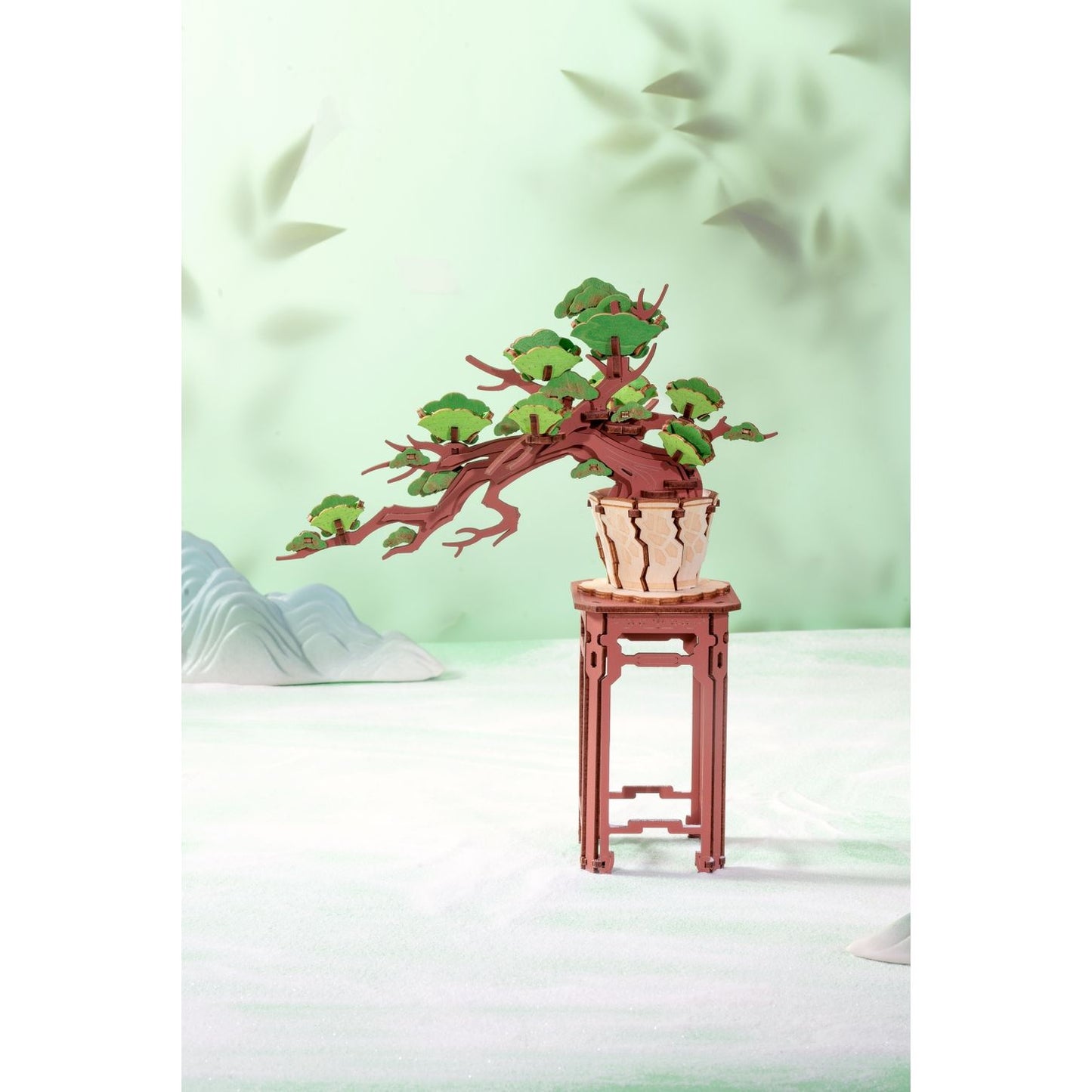 3D WOODEN PUZZLE EVERGREEN PINE BONSAI