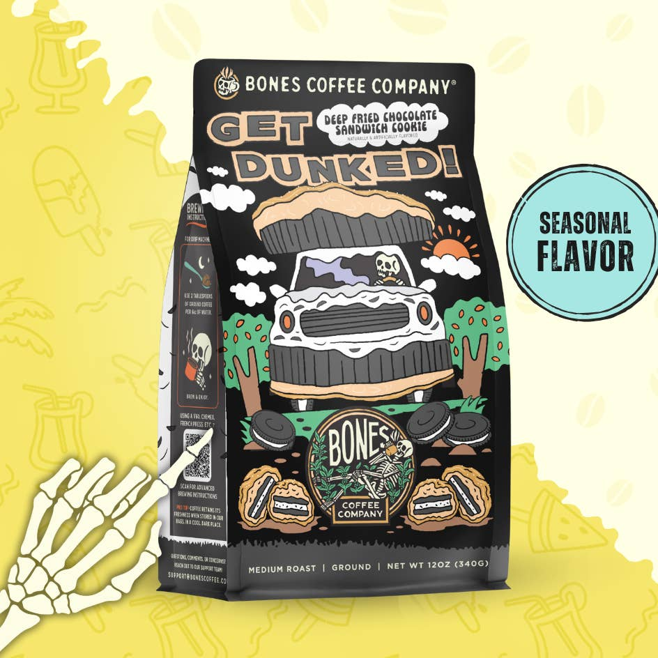 BONES COFFEE GET DUNKED! 12OZ GROUND COFFEE