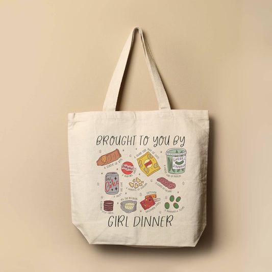 GIRL DINNER TOTE BAG