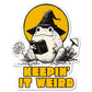 KEEPIN' IT WEIRD WIZARD FROG STICKER