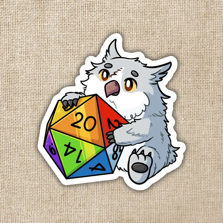 OWL BEAR PRIDE D20 STICKER