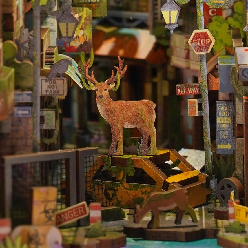 HAVEN ZERO 3-D WOODEN MINIATURE BOOK NOOK KIT