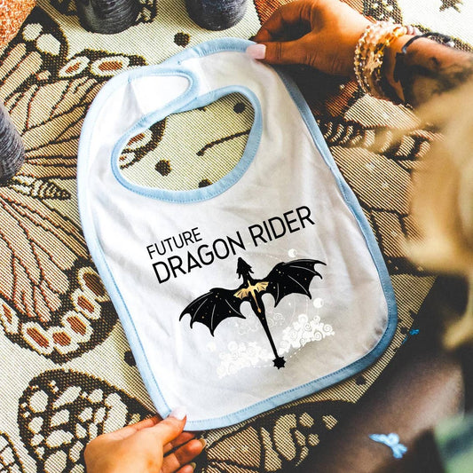 FUTURE DRAGON RIDER BABY TERRY CLOTH BIB
