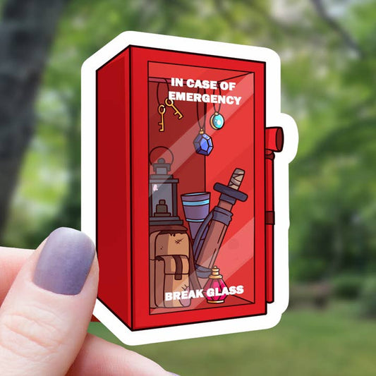 EMERGENCY CASE STICKER