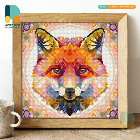 MANDALA FOX DIY DIAMOND PAINTING KIT