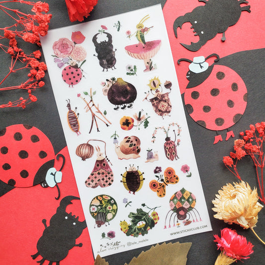 BUG FOLK STICKER SHEET