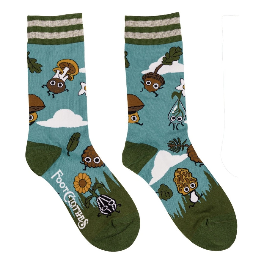 LIL' FOREST BUDDIES CREW SOCKS BY FOOTCLOTHES