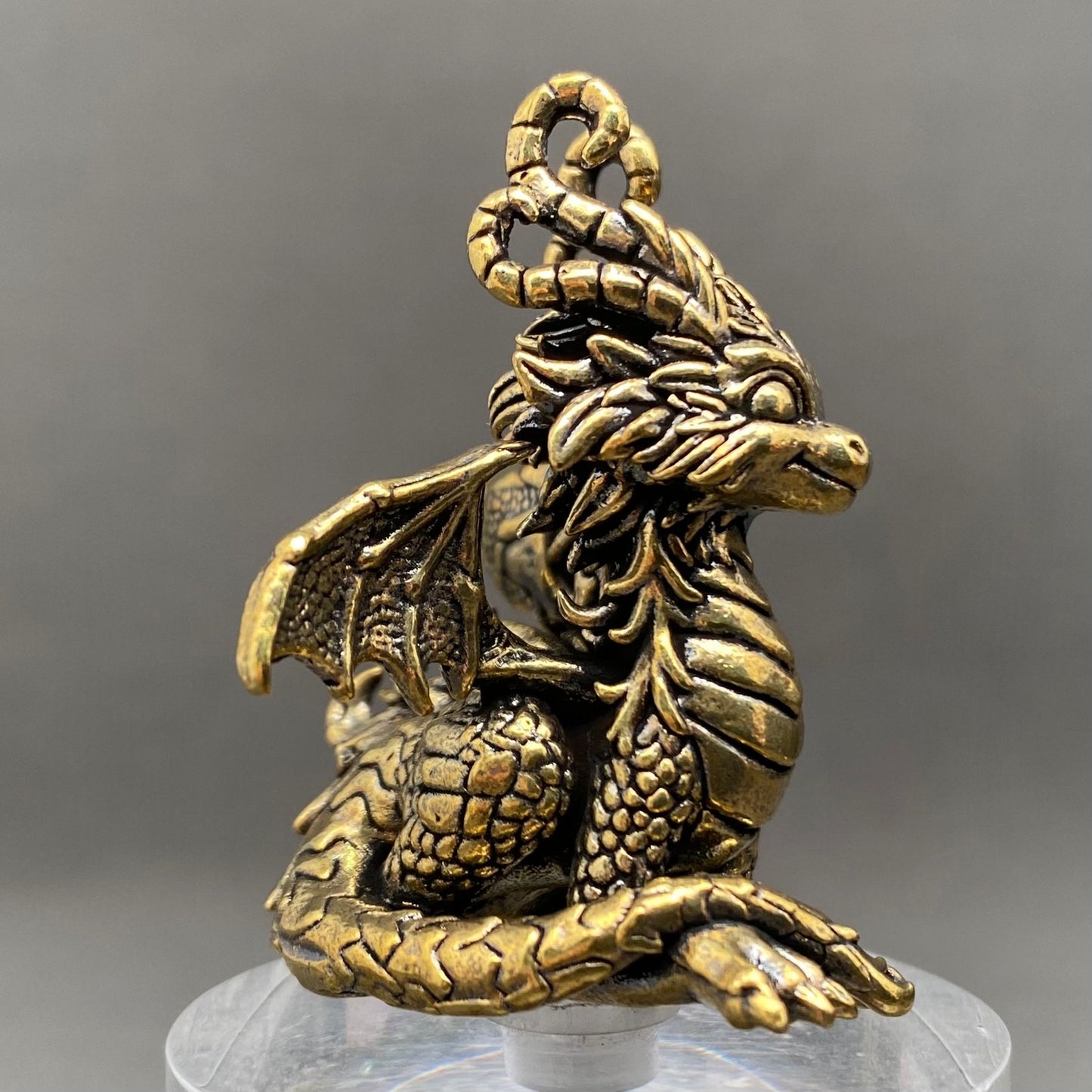 MINIATURE BRASS MAGIC DRAGON