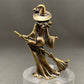 MINIATURE BRASS WITCH