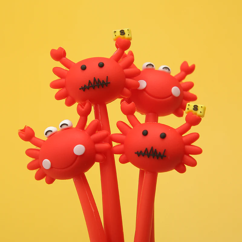 RED CRAB GEL PEN
