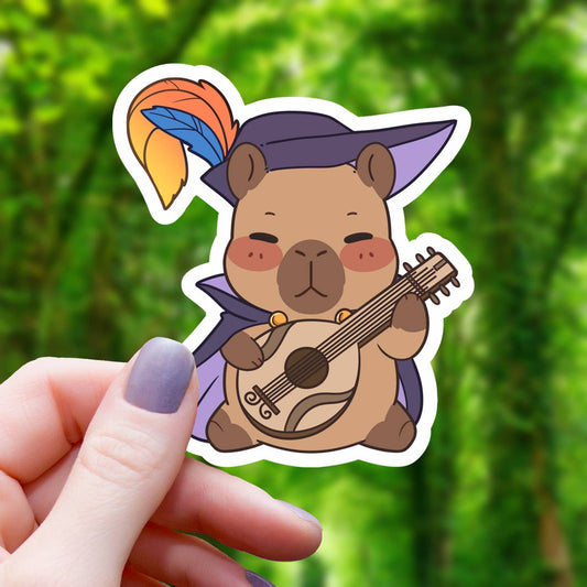 CAPYBARA BARD STICKER