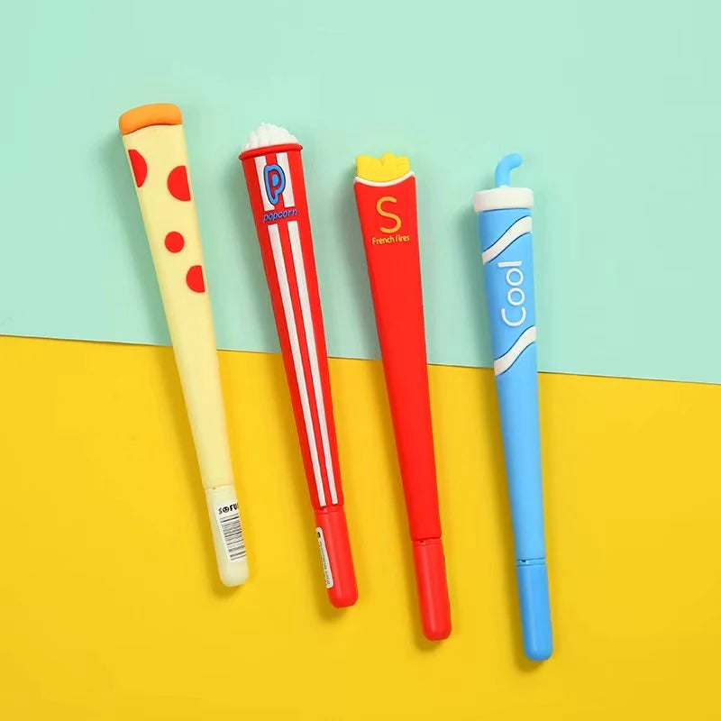 FAVORITE FOOD GEL PEN (PIZZA, FRIES, SODA, POPCORN)