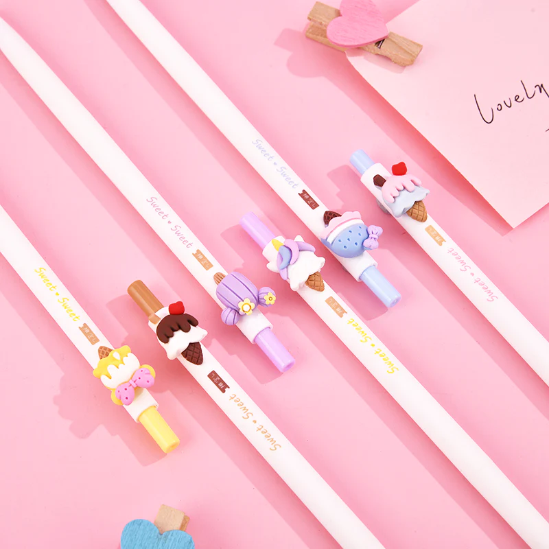 ICE CREAM RETRACTABLE GEL PEN
