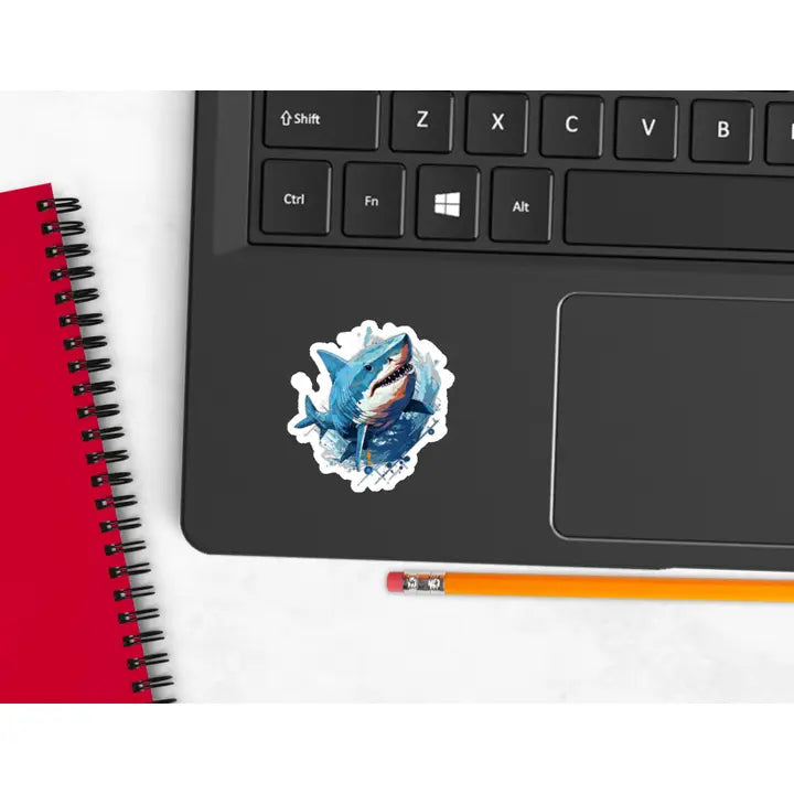 BLUE SHARK STICKER