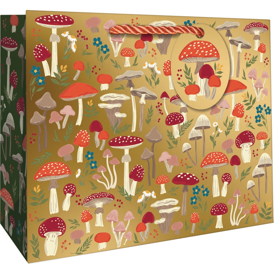 LARGE MUSHROOM HOLIDAY GIFT BAG